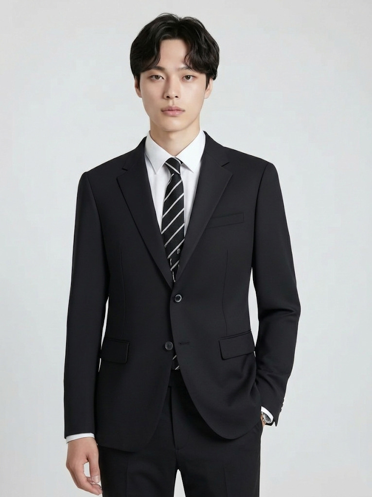 남성) 솔리드 수트 자켓