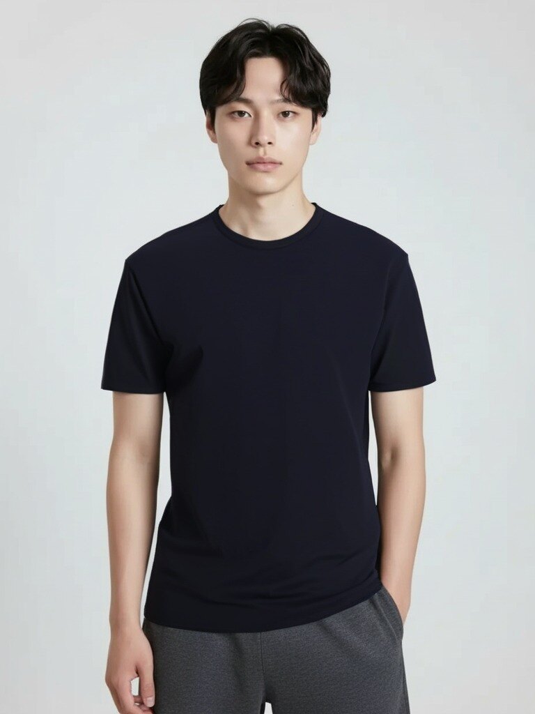 남성) 미라쿨 라운드 반팔티