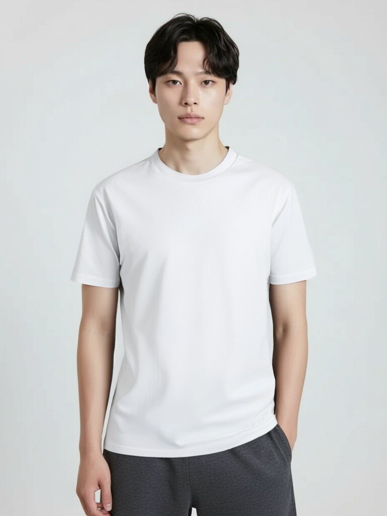 남성) 미라쿨 라운드 반팔티