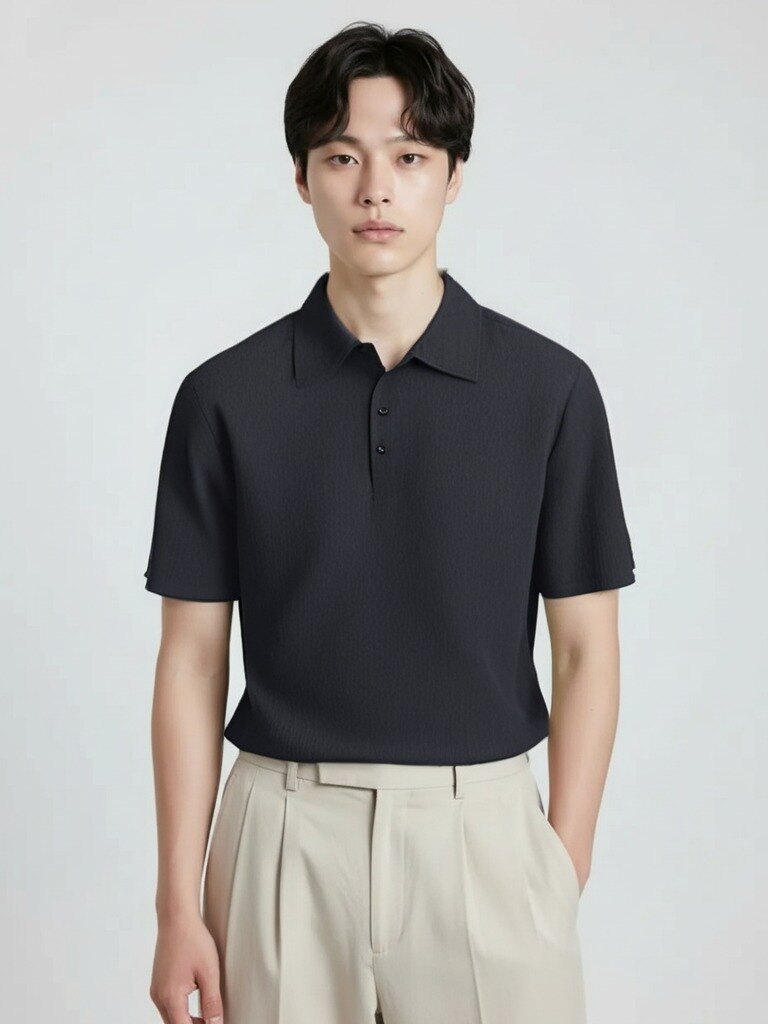 남성) 미라쿨 루즈핏 크링클 반팔 티에리