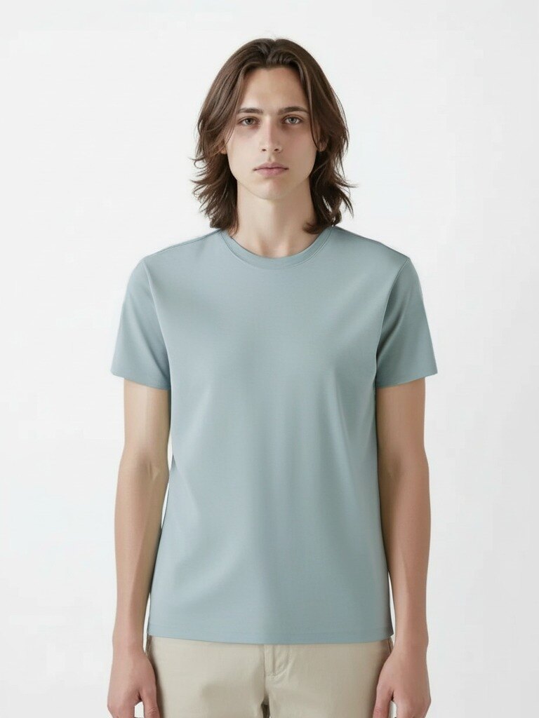 남성) 수피마 라운드 반팔티