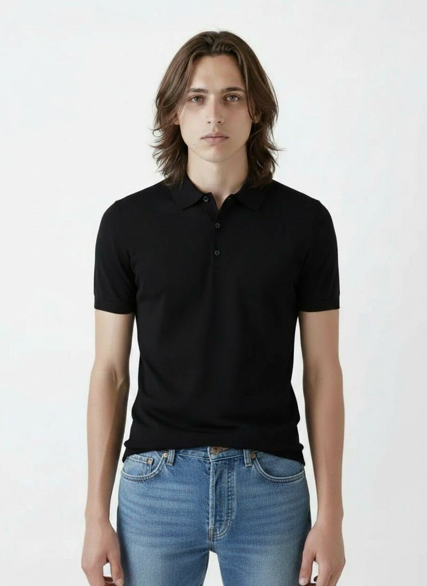 남성) 골조직 카라넥 니트