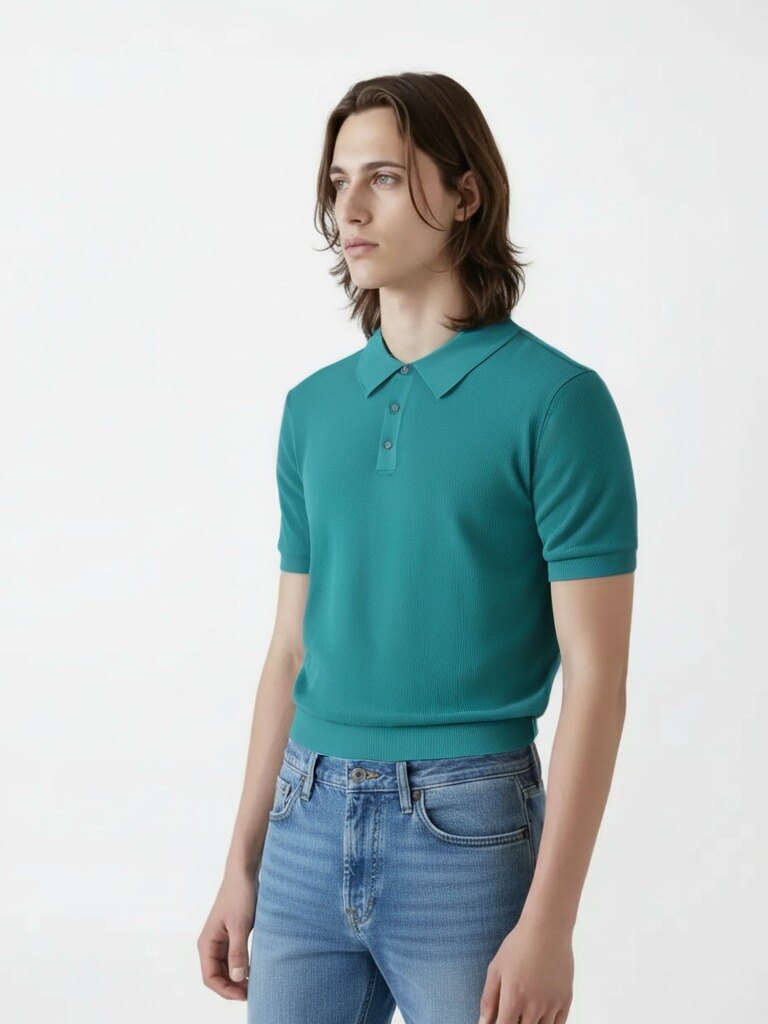 남성) 골조직 카라넥 니트