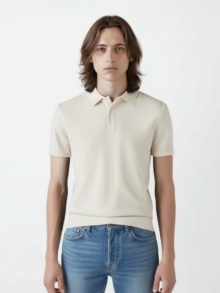 남성) 골조직 카라넥 니트