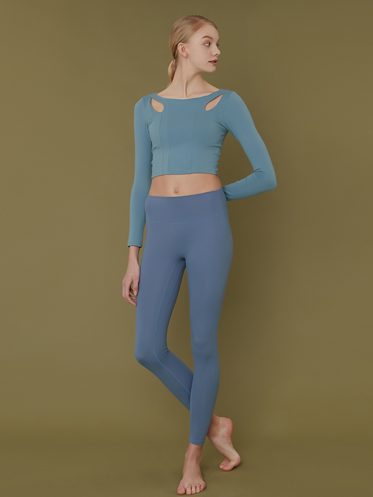 5원소 팬츠 라이트 차이나블루