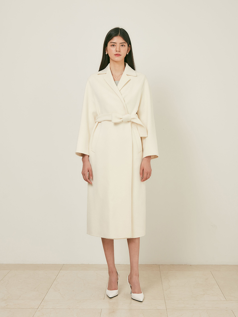 ALICE cashmere blended handmade coat 