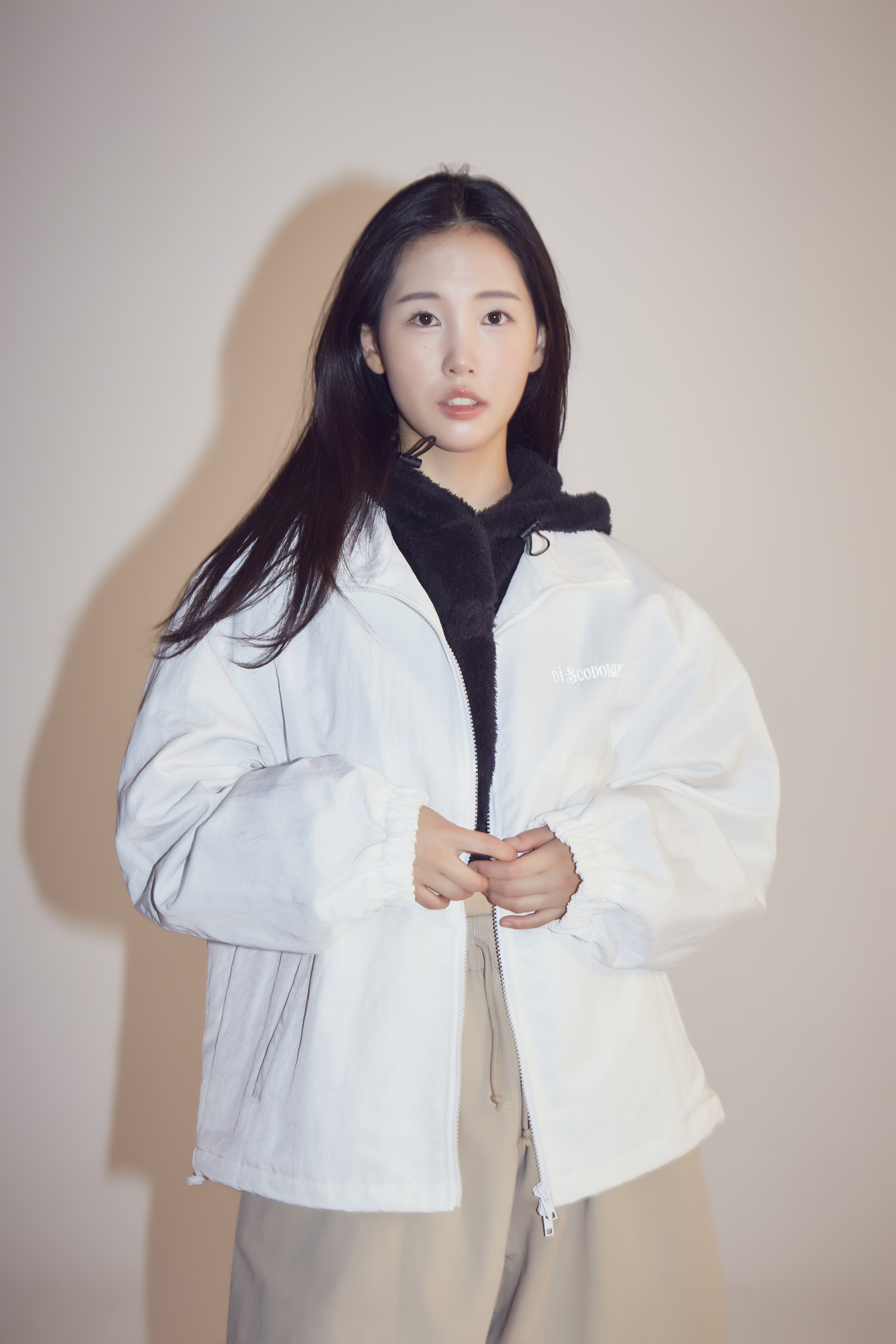 GOODWEAR MALL reflective backpleat windbreaker_wh
