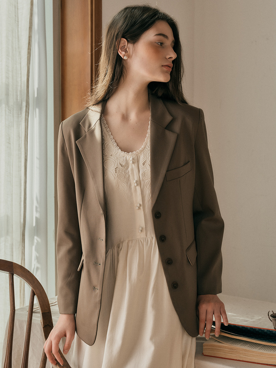 PM_Vintage brown suit jacket