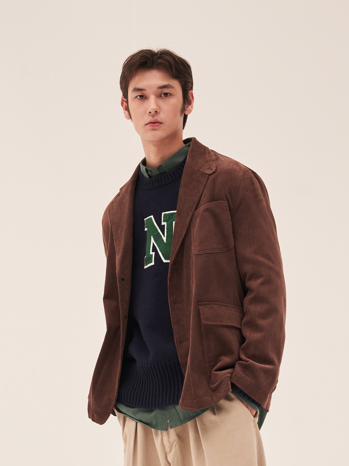 Corduroy Utility Jacket (university brown)