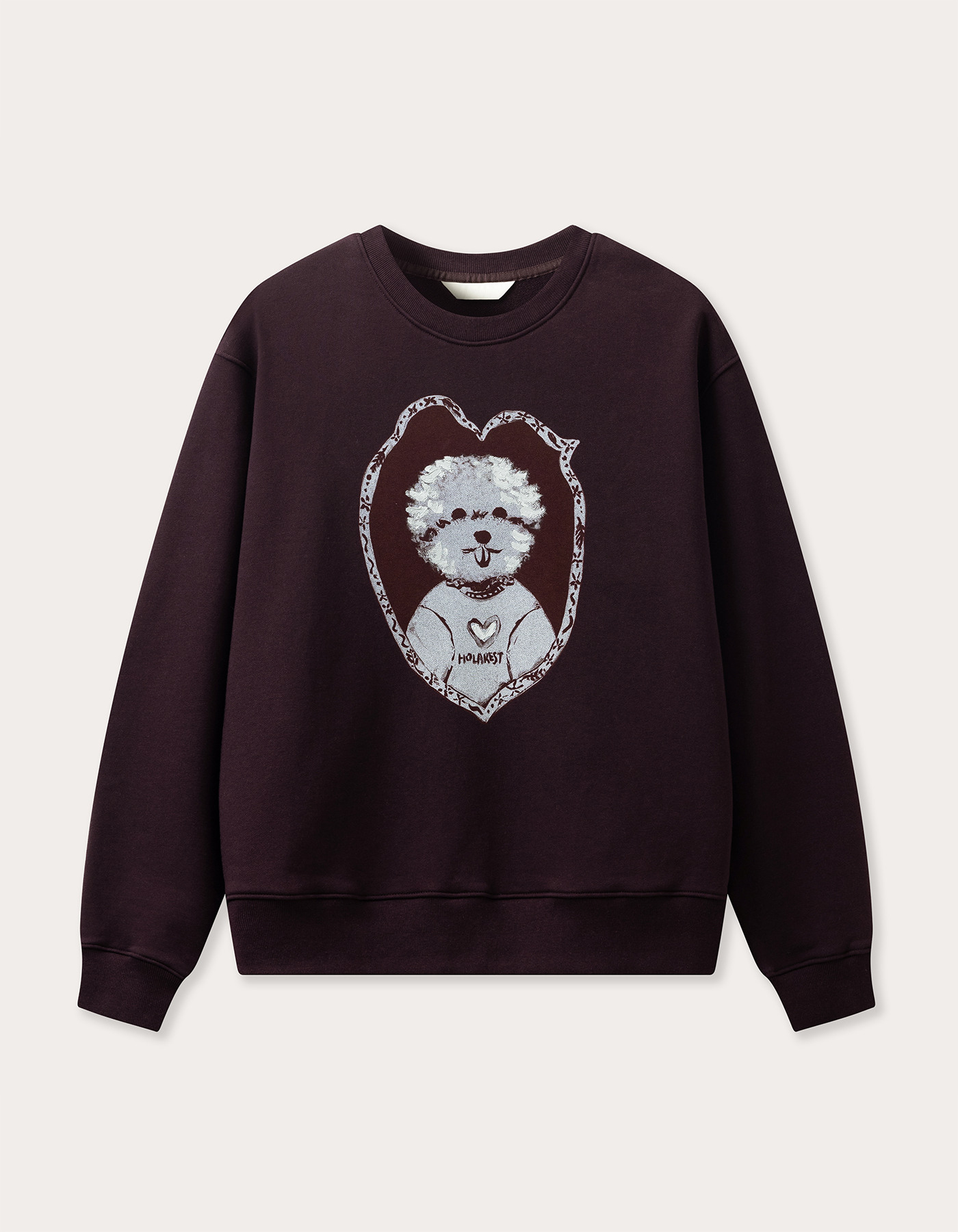 Soft Oil painting Artwork Sweatshirt (Midnight Plum)