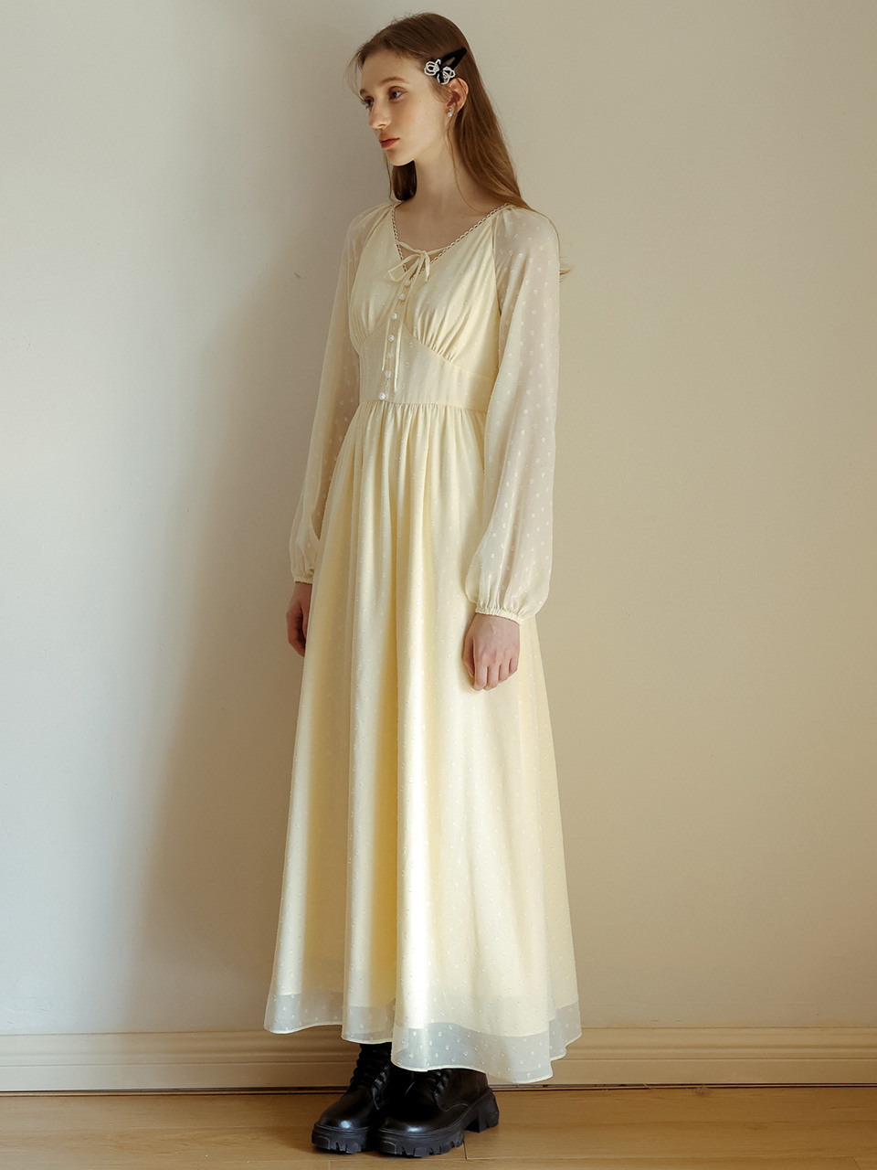 ★Cest Moidew★ Cest_Seethrough sleeve fairy dress Cest Moidew Cest_See-through sleeve fairy dress| 굿 셀렉션