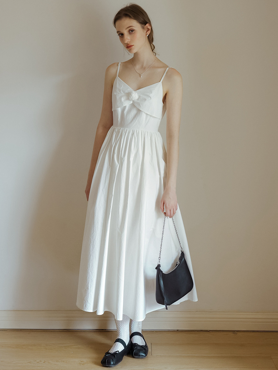 Cest Moidew Cest_Floral lace pleated puff sleeve dress| 굿 Cest Moidew Cest_Floral lace pleated puff sleeve dress| 굿