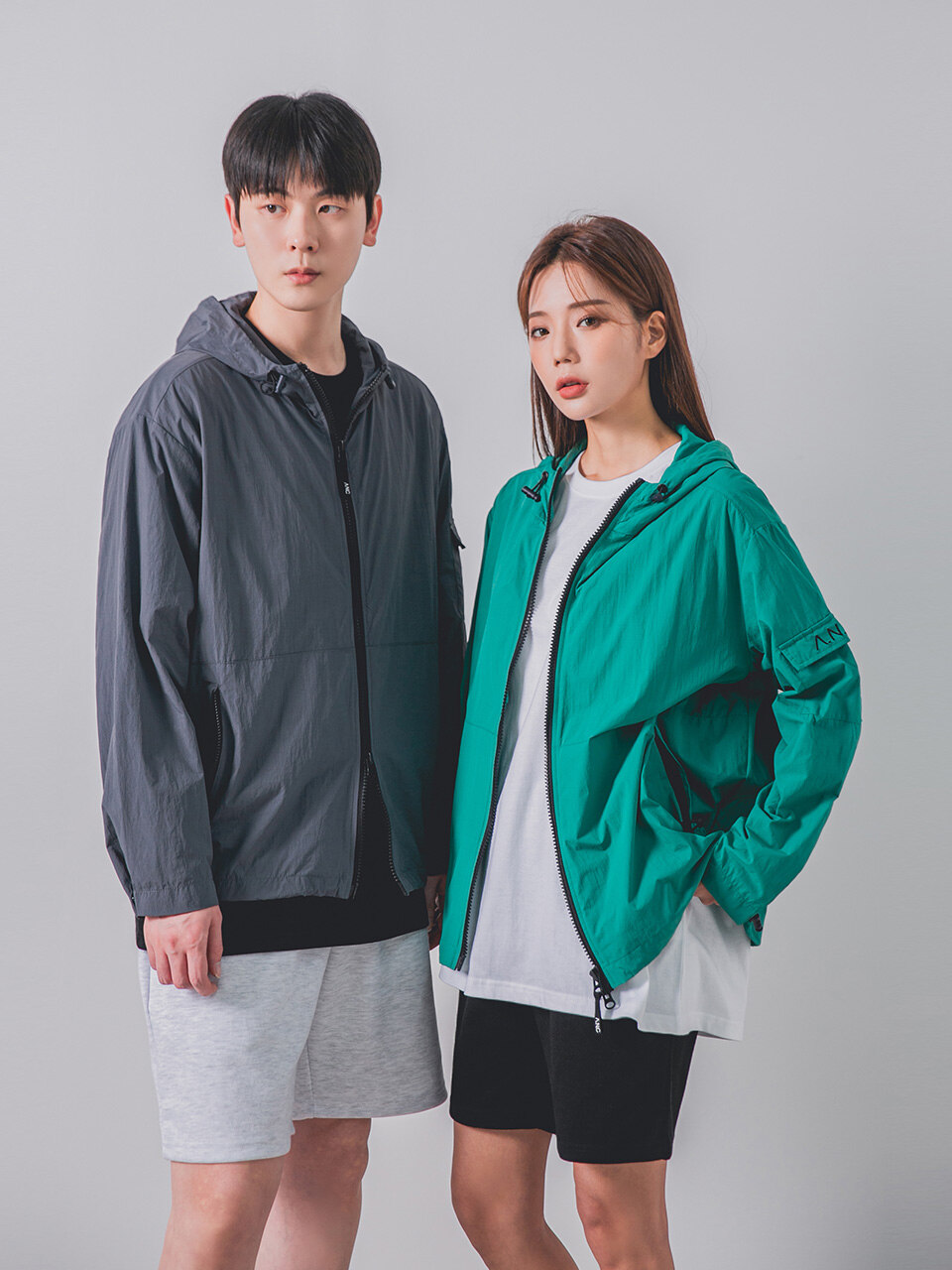 A.N.C 카고 포켓 2WAY 바람막이 AZH543 (4 COLOR)