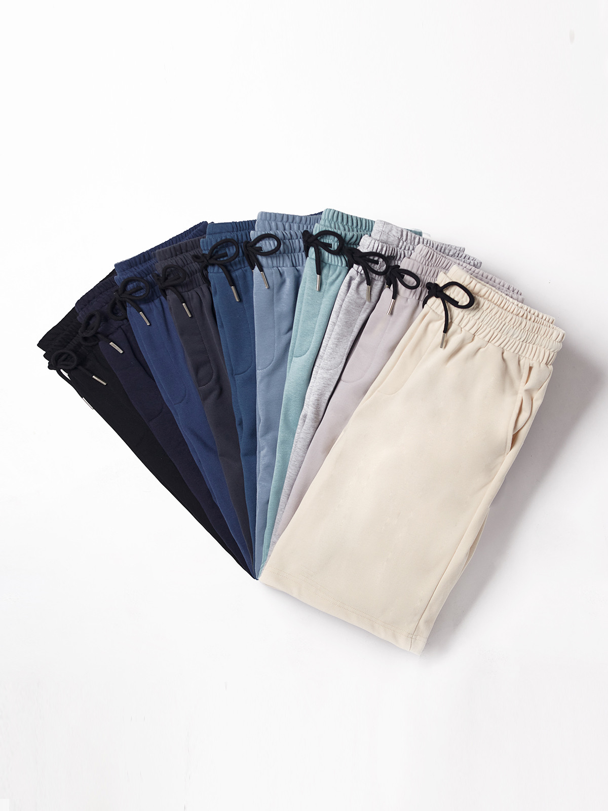 고급 와이드 데일리 팬츠 5부 면 반바지 (10 color)