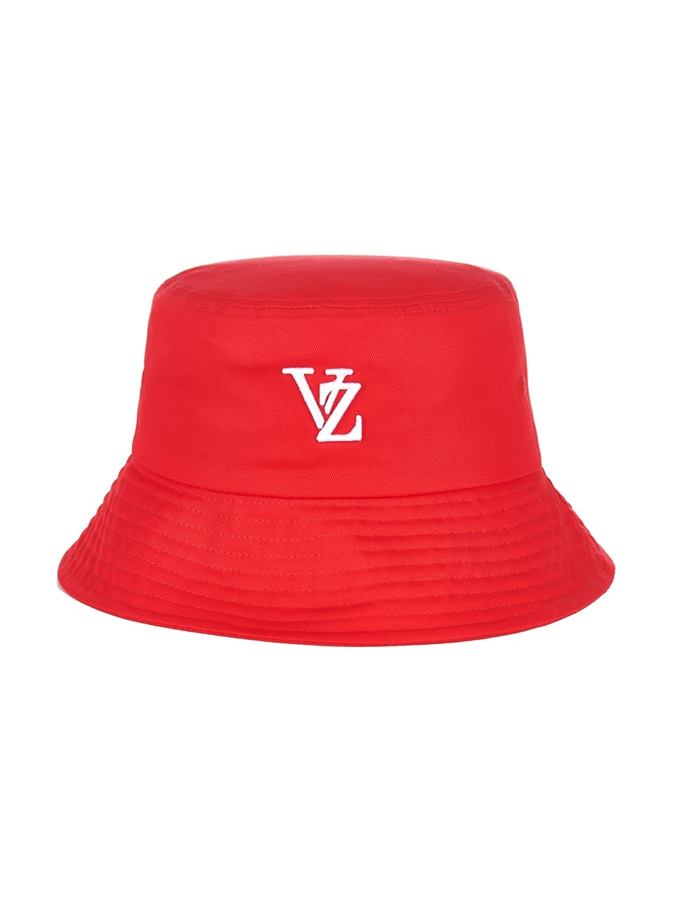 3D 모노그램 컬러 버킷햇 레드