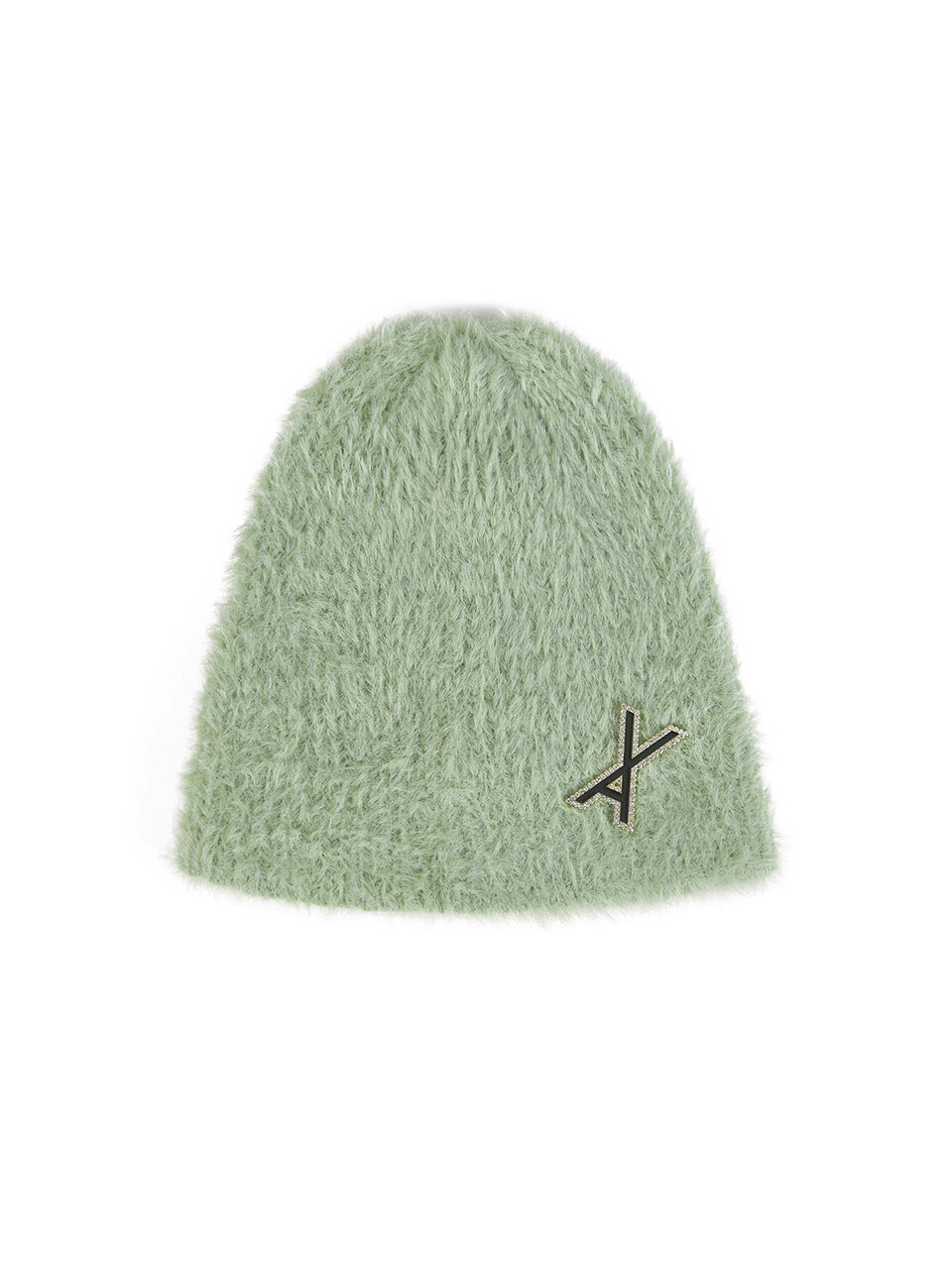 VA 브로치 소프트 앙고라 비니 라이트카키