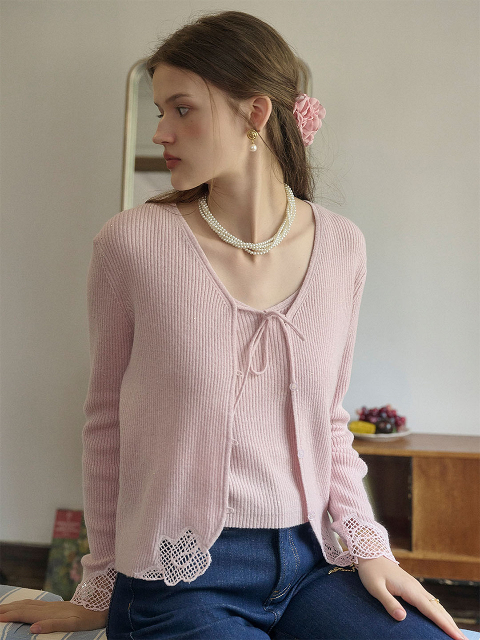 SR_Embroidered wool cardigan_PINK