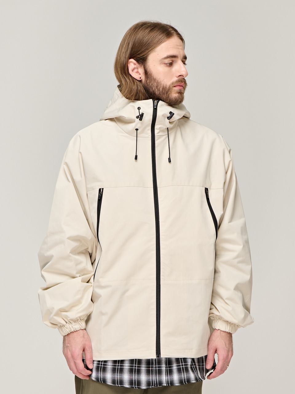 TECH WINDBREAKER JACKET IVORY