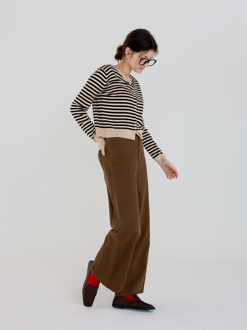 AR_Autumn straight jeans_2color