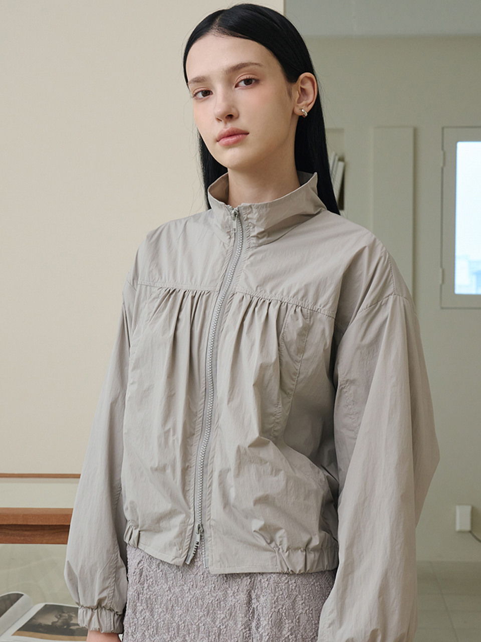 셔링 윈드 브레이커 그레이 [T43]