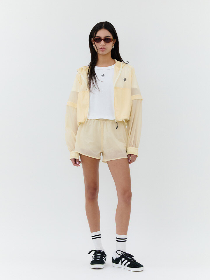 WIND SHORTS WITH LEGGINGS - IVORY