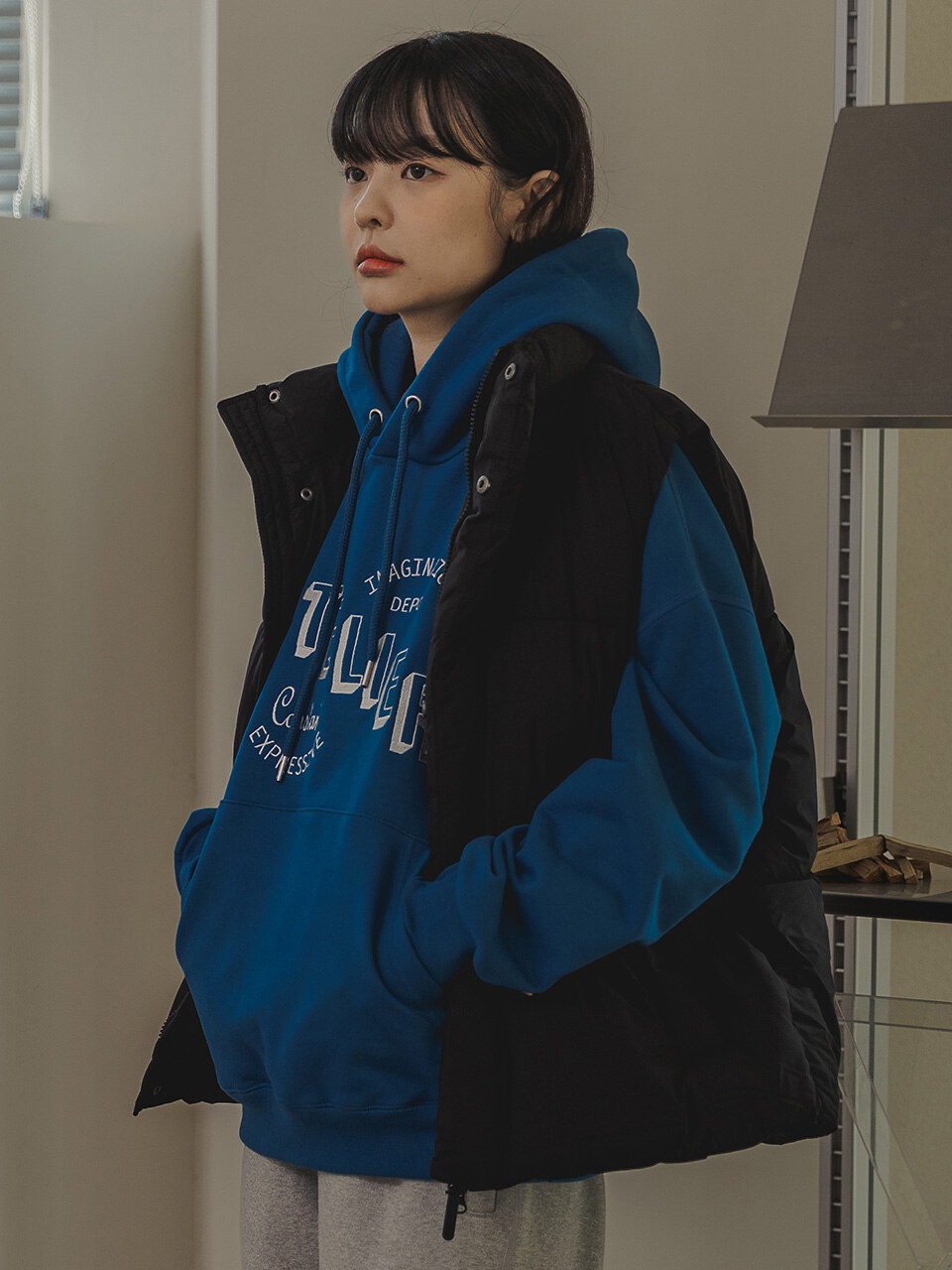 Atelier 후디 코발트블루