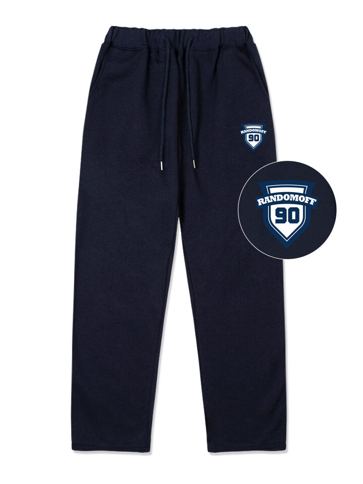90SPORTY 특양면 일자 트레이닝팬츠 네이비