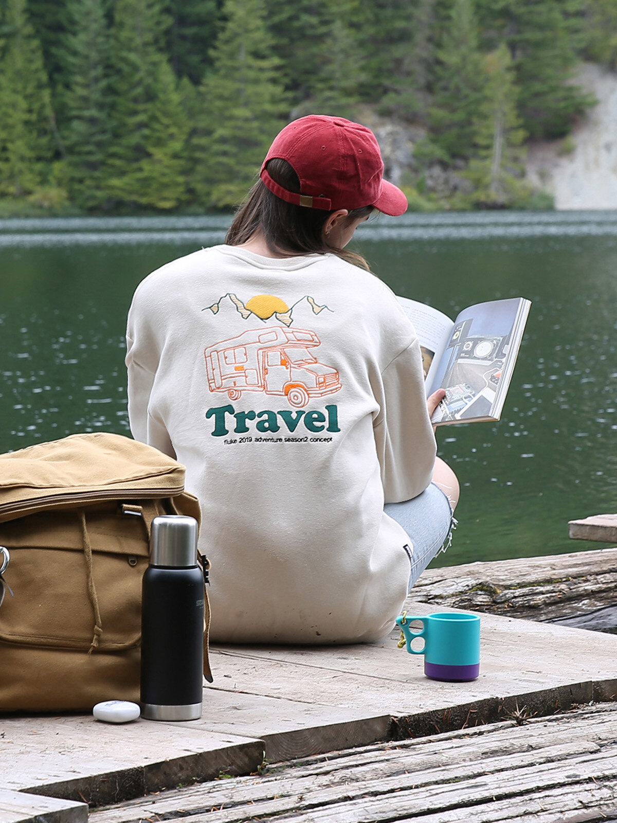 캠핑카 맨투맨티셔츠 FMT3020-Z 4color