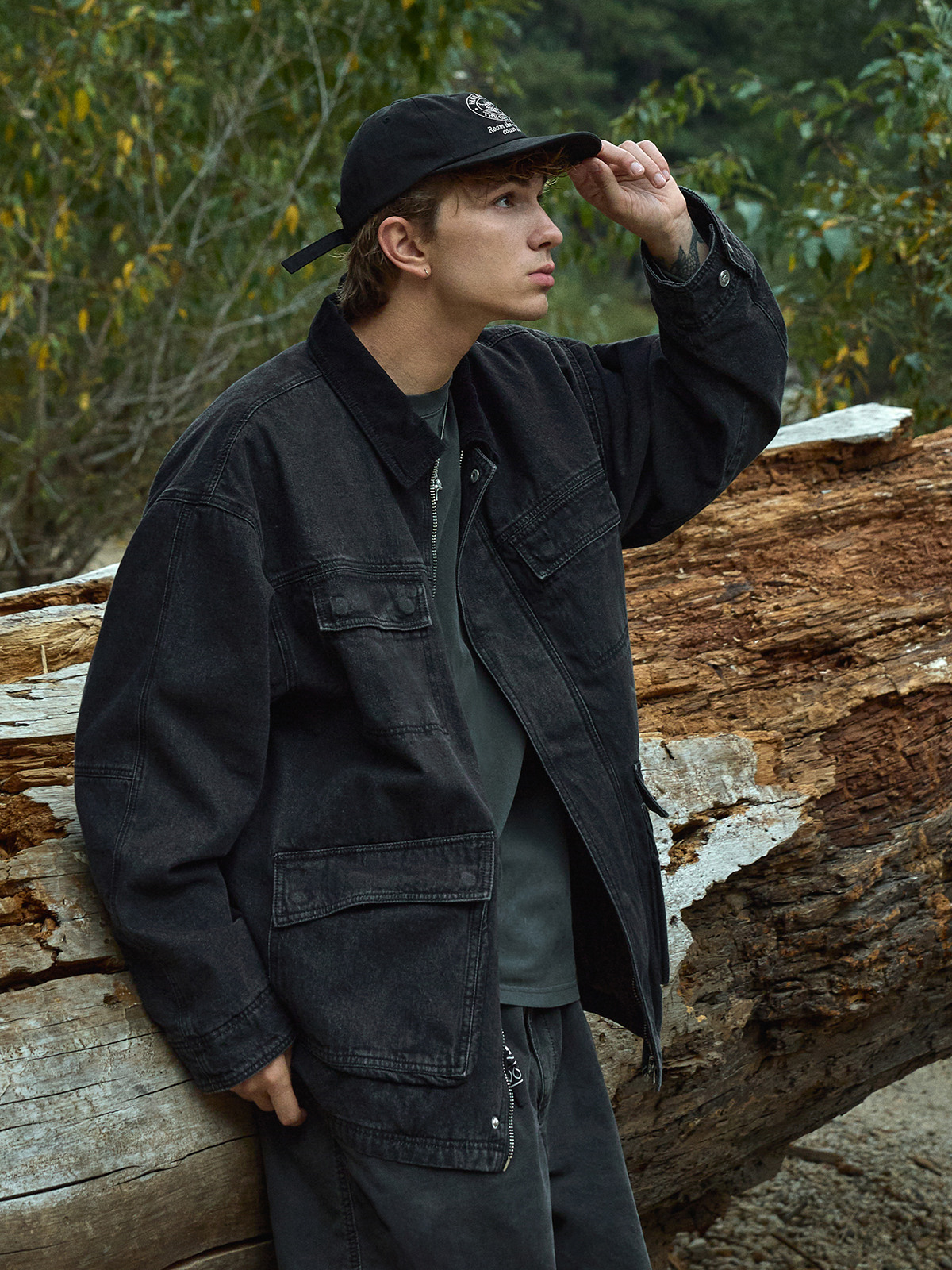 데님 워크 퀼팅 자켓 FDJ102  2color