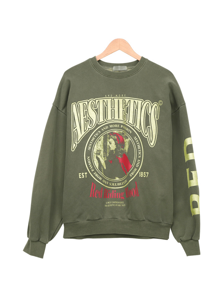 남녀공용 맨투맨 프린팅 라운드넥 긴팔티 SMOR051