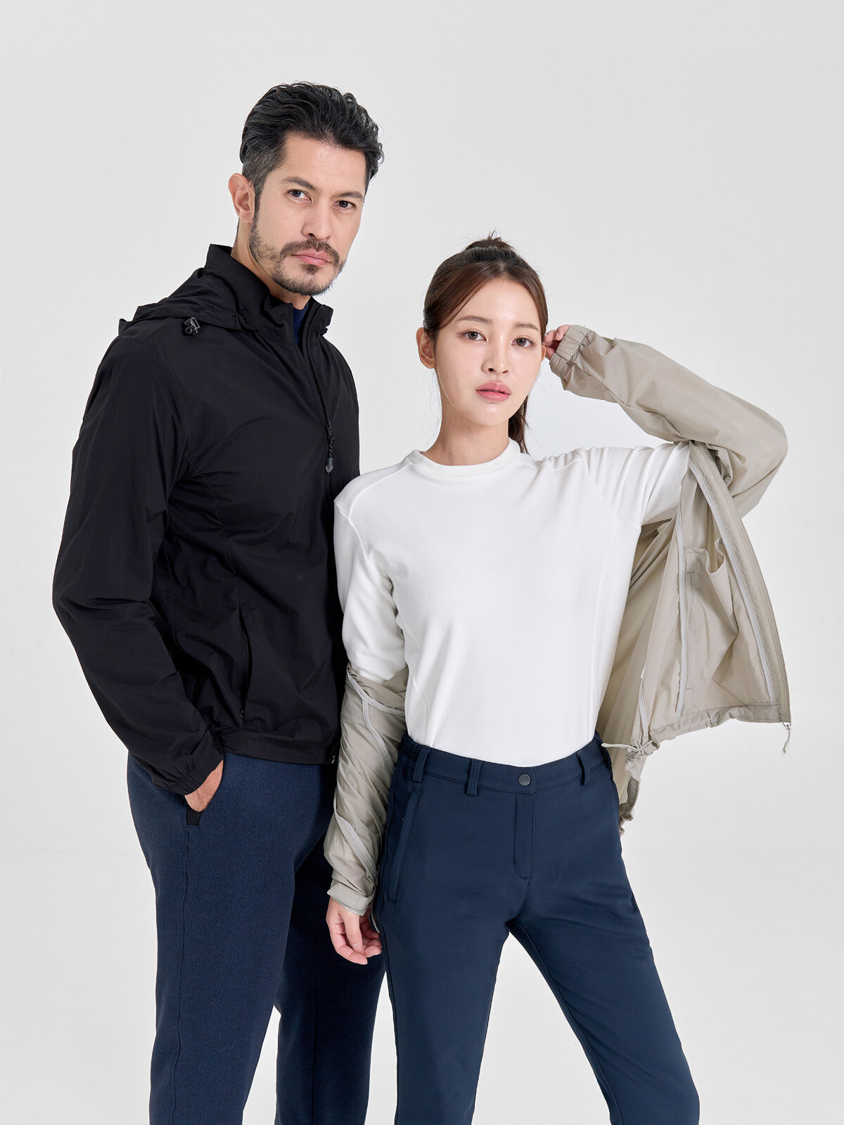 남여공용 프리미엄 고프코어 바람막이 자켓 MVJ4162