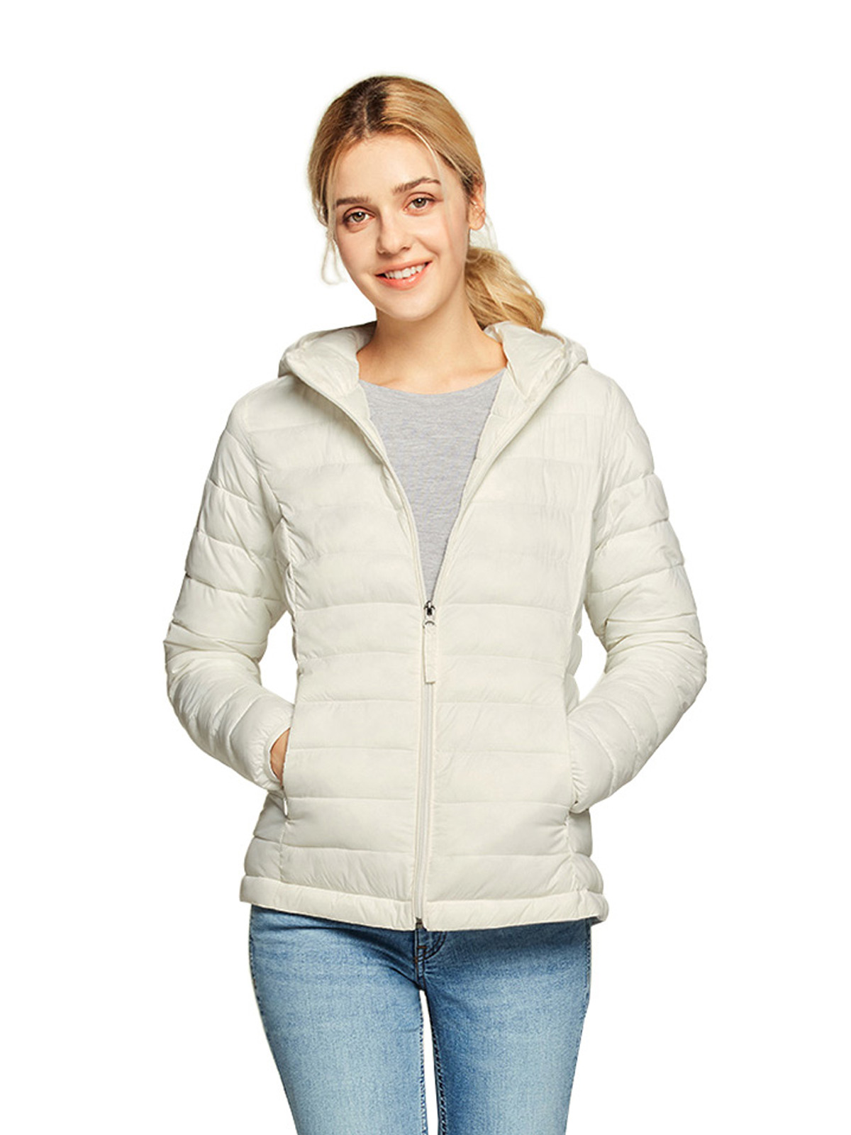 패커블 경량 패딩 후드 자켓 TM-XKJ24