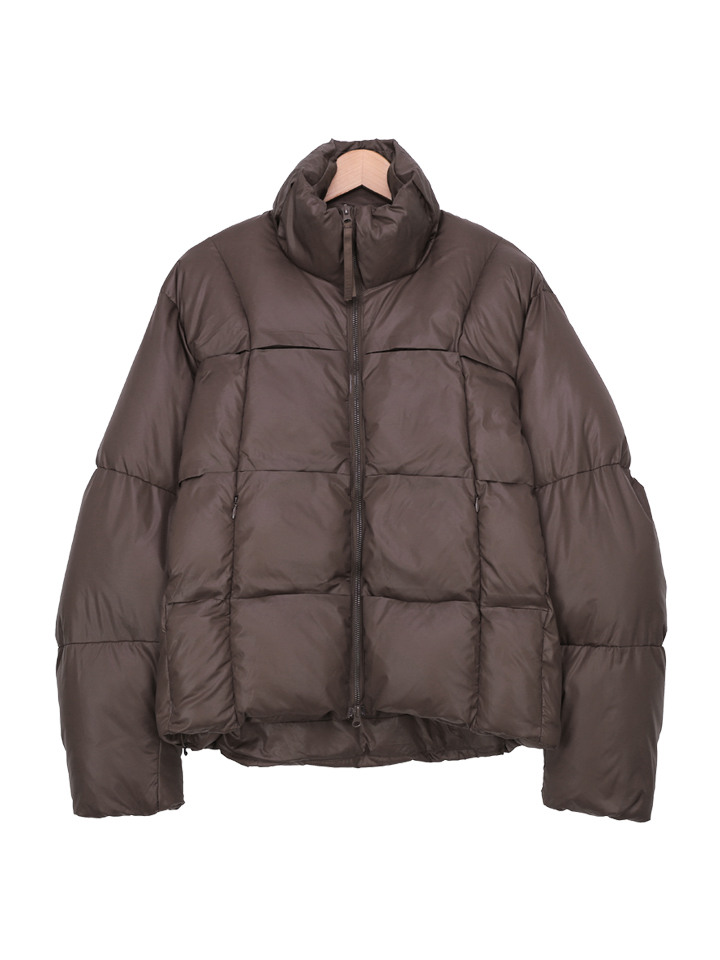 남녀공용 아우터 스트링 블록 숏패딩 SAO013