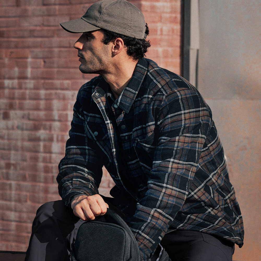 체크 셔츠 간절기 남자 자켓 CQ-HOK719