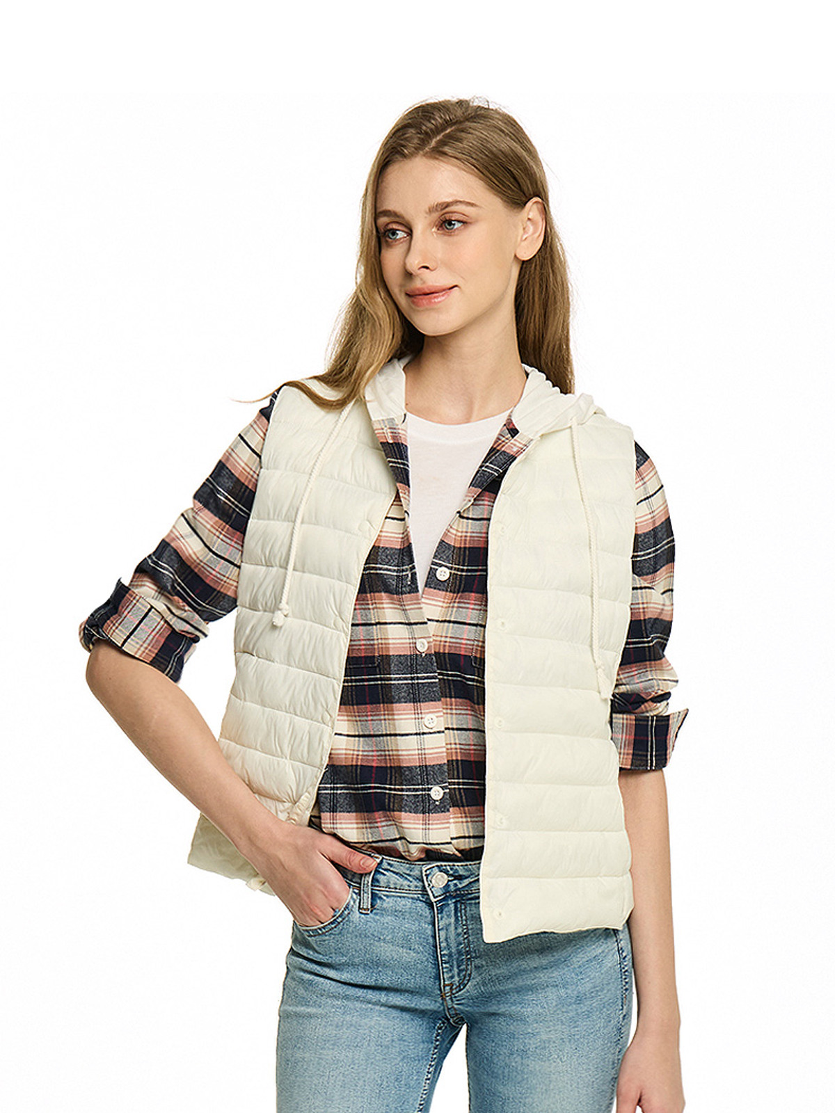 패커블 경량 노카라  패딩 베스트 TM-XKJ21