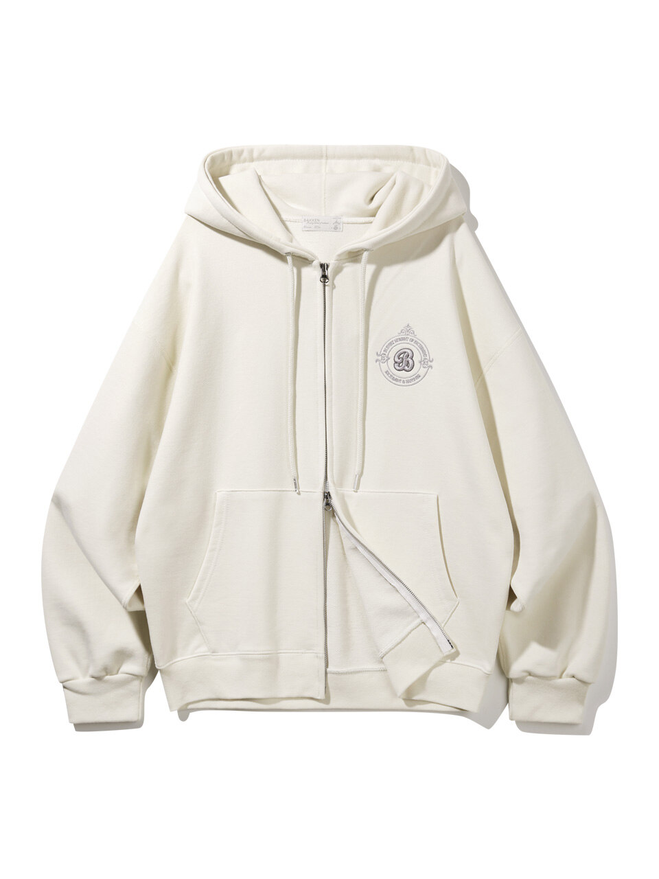 SIGNATURE B 후드 집업 크림 BK76902
