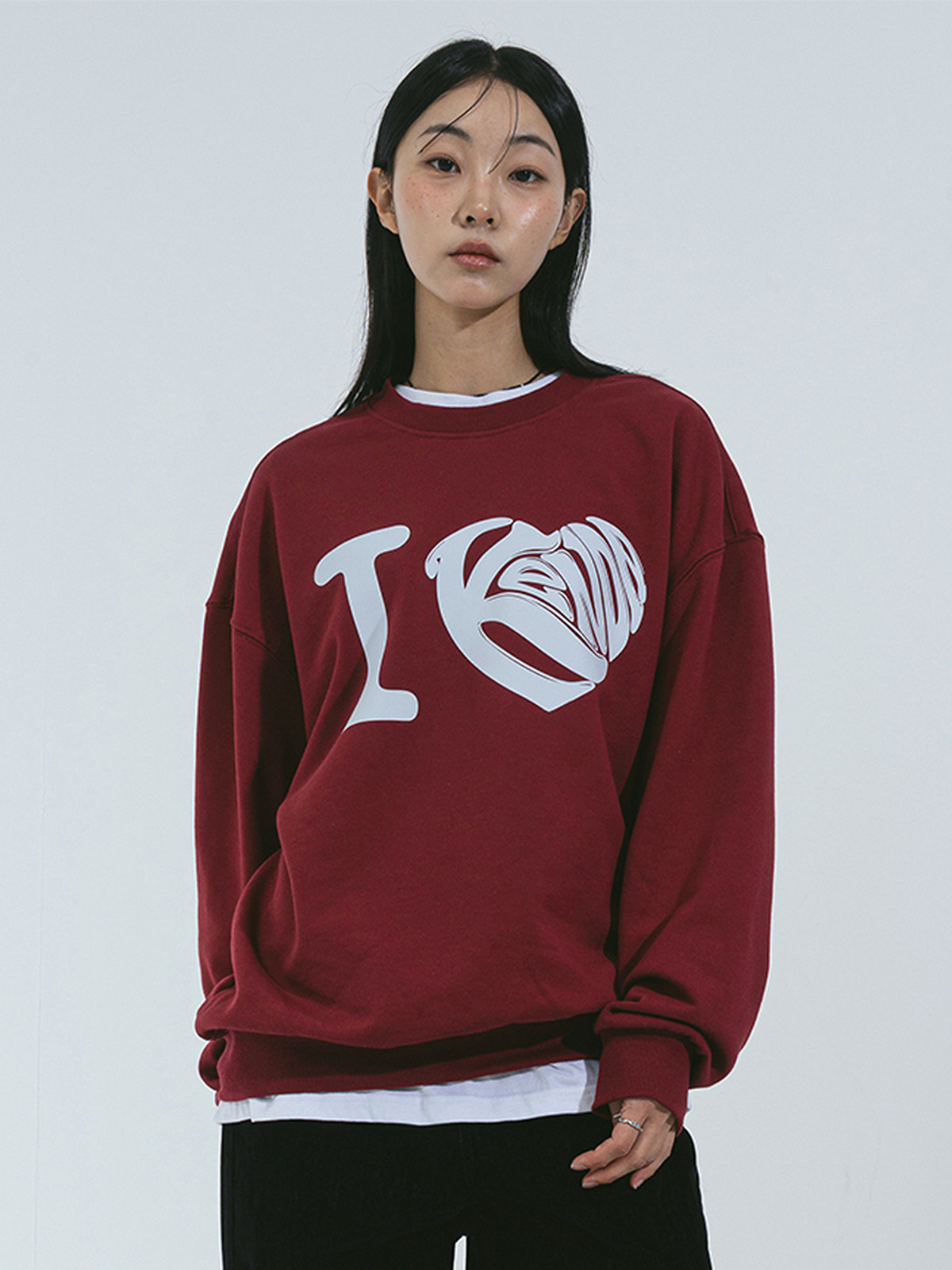 I HEART KENDA MTM BURGUNDY