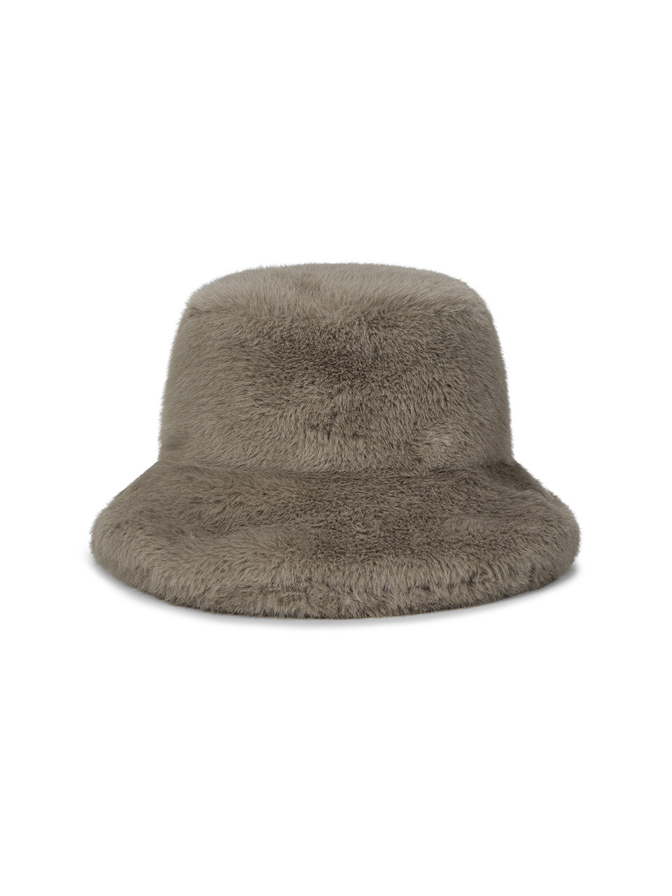 VA 롱라벨 퍼 버킷햇 베이지