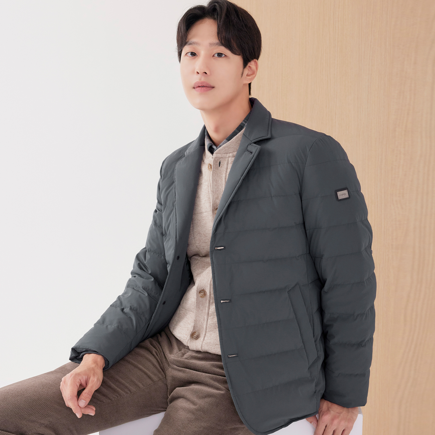 3버튼 자켓형 구스다운 점퍼 MCDWOA02_NA