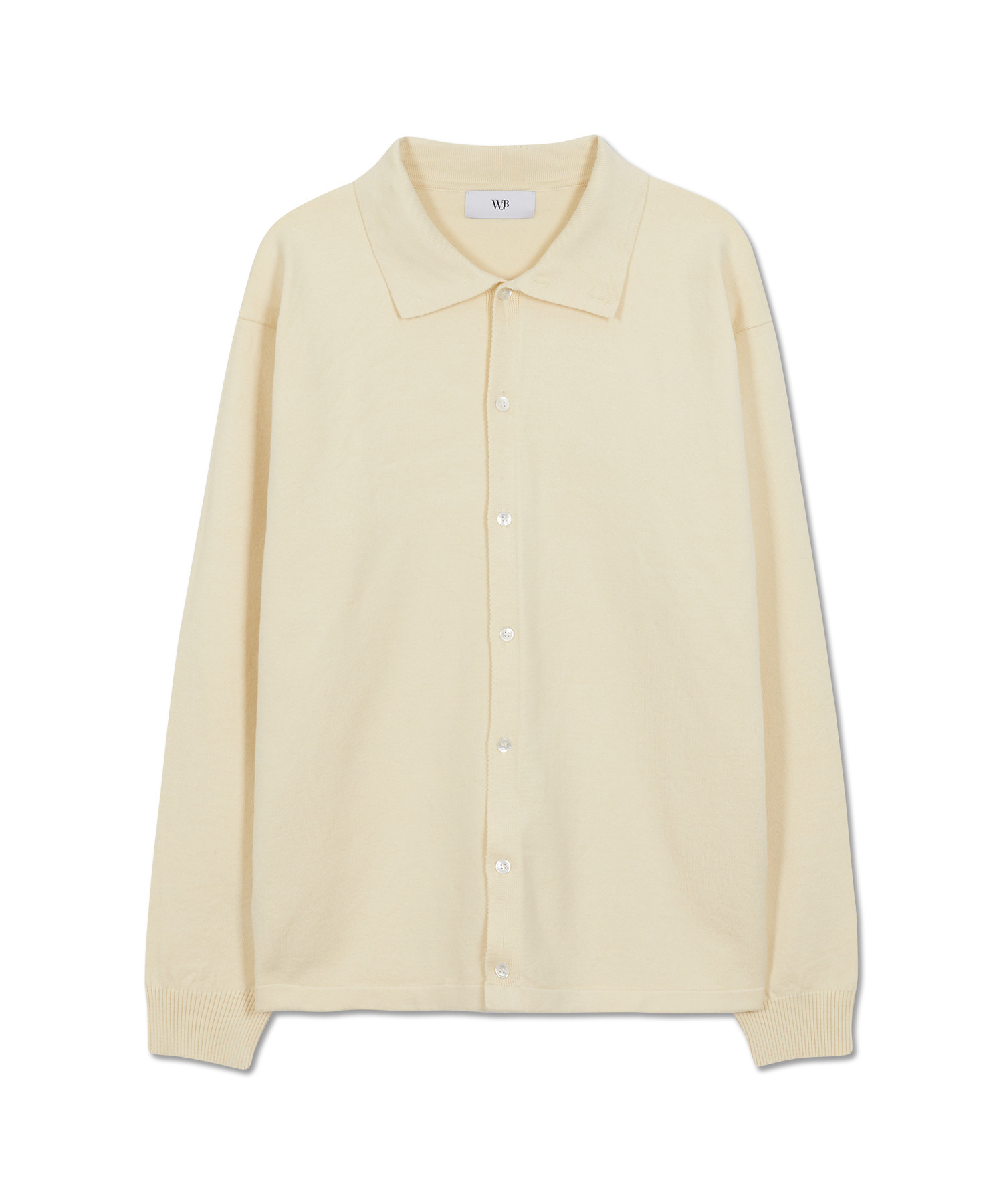 메르시 세미오버 하이넥 카라 가디건 BUTTER