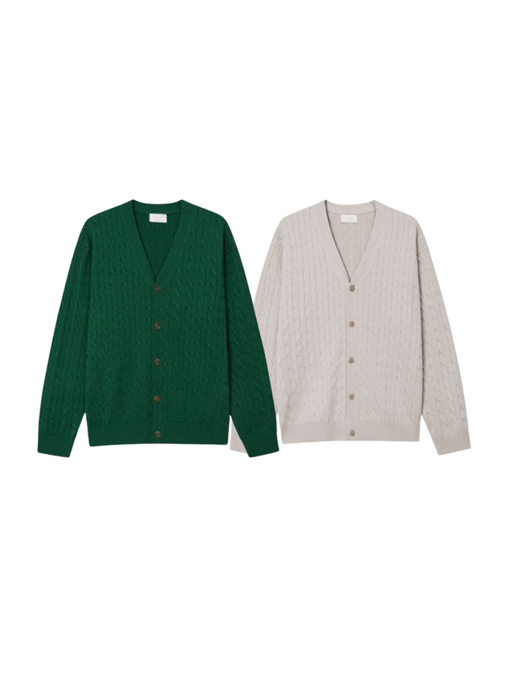 케이블 가디건 9종 택1