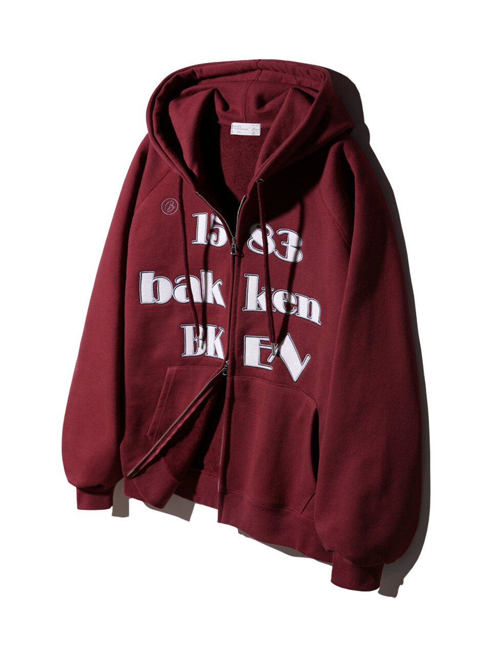 bken 후드 집업 와인_BK7983
