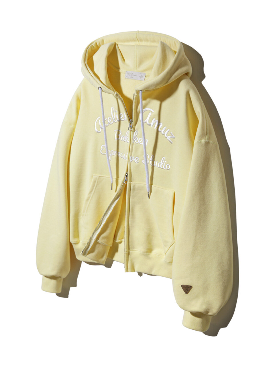 Atelier Amuz 후드 집업 버터옐로우_BK79892