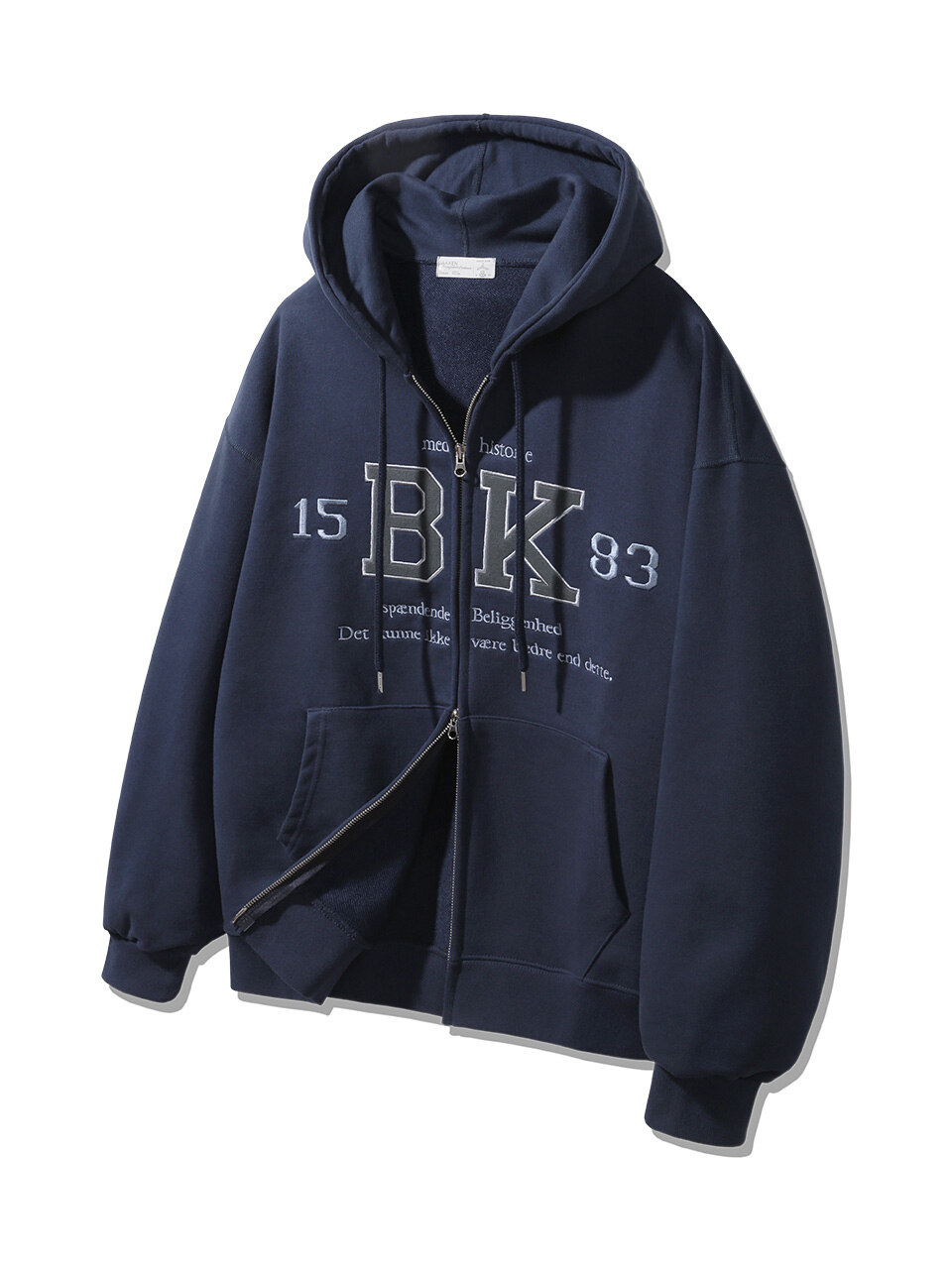 1583 BK 투웨이 후드 집업 네이비 BK7978