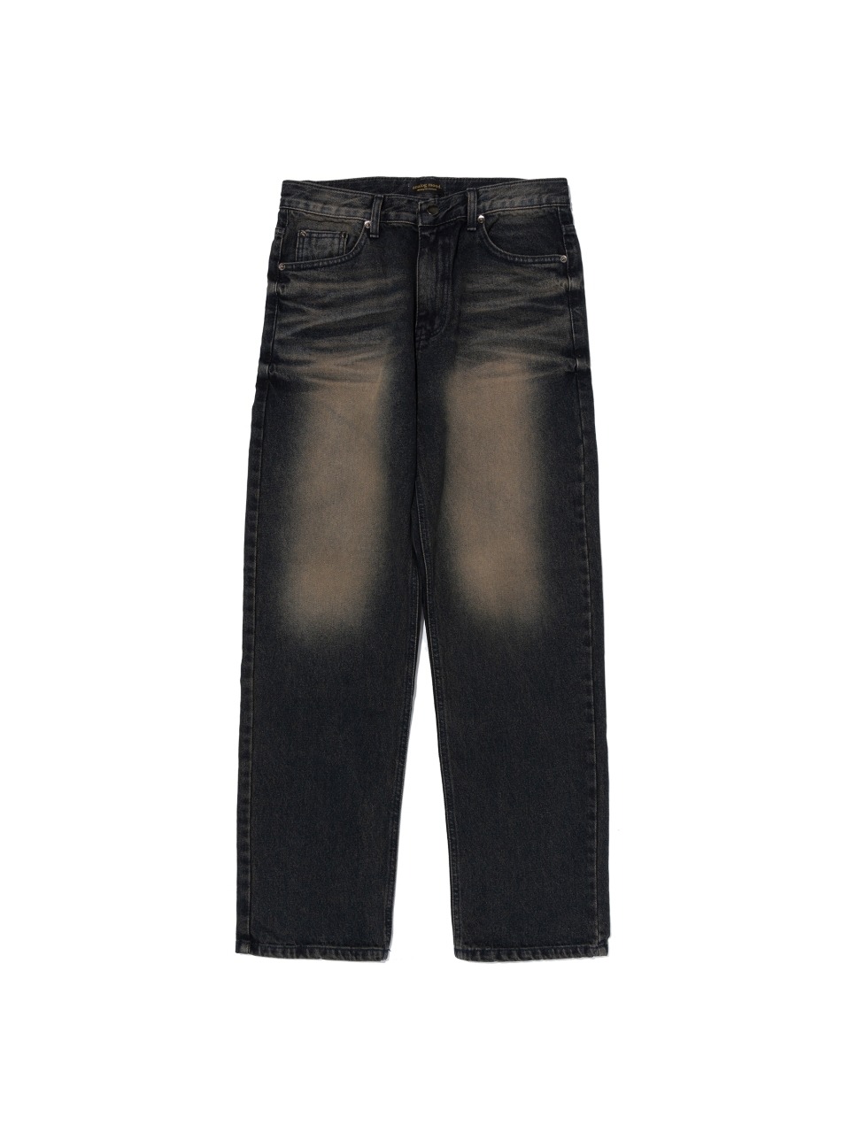 도밍고 워싱 세미 와이드 데님 팬츠 (진청)