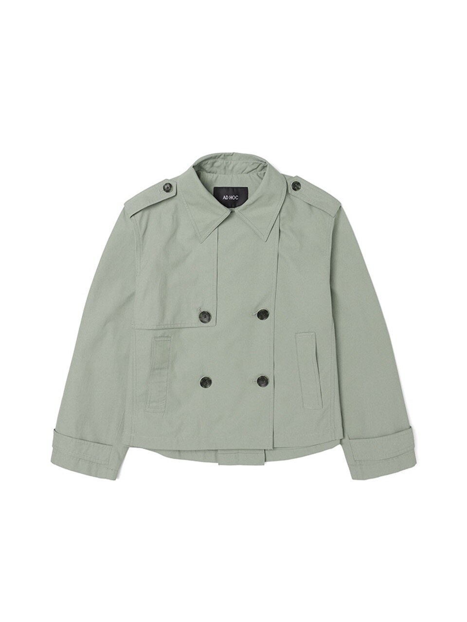여성 크롭 트렌치 코트 (KHAKI) (HZ2BB51_65)