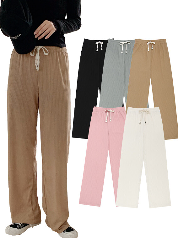 [2장 SET] 데일리 플리츠 와이드 밴딩 팬츠 B24P103