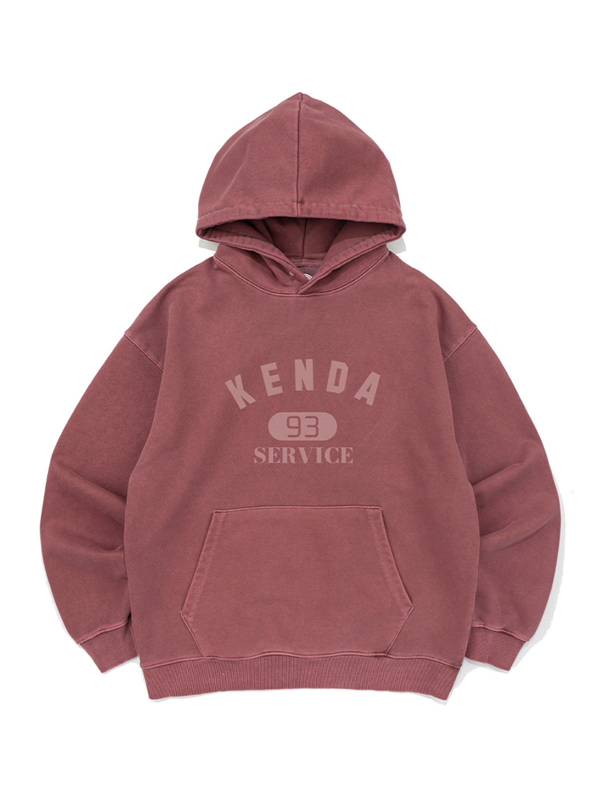 PIGMENT RETRO LOGO HOOD (BURGUNDY)