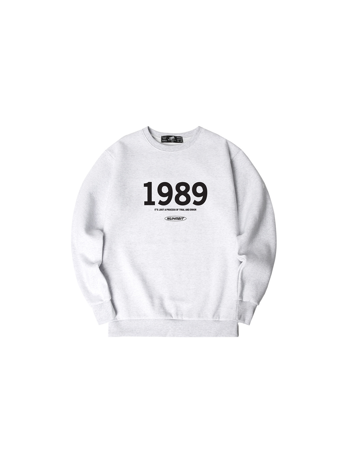 NUHABIT 1989 LOGO 프리미엄 기모 맨투맨 (SPM4-1NH7098)| 굿 셀렉션, 굿 서비스 굿웨어몰