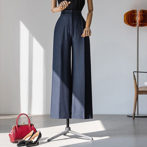 A. 르벤 데님 와이드 슬랙스[팬츠D0102R05] 빅사이즈